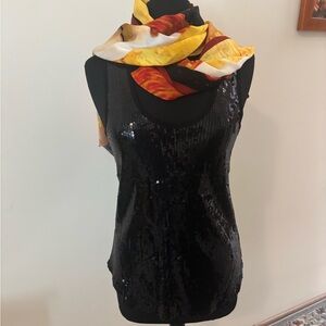 X by Gottex Sequined Tank Top